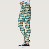 Anatolische Herdershond Strand Surfen Schilderij  Leggings (Links)