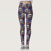 Anatolische Herdershonden Pompoen Halloween Grappi Leggings (Voorkant)