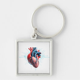 Anatomical Heart - Artistic Medical Illustration Sleutelhanger