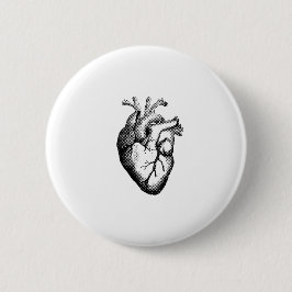 Anatomical Heart Badge Ronde Button 5,7 Cm
