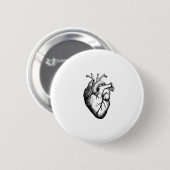 Anatomical Heart Badge Ronde Button 5,7 Cm (Voorkant /achterkant)