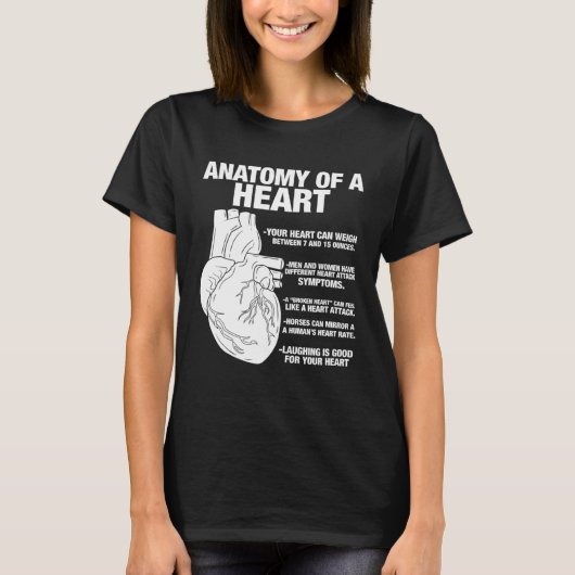 Anatomical Heart Cool Cardiologist T-shirt (Voorkant)