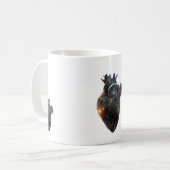 anatomical heart mug cosmic heart galaxy art cup s (Devant gauche)