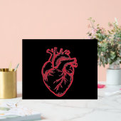 Anatomical Heart Valentine Shirt Acryl Bord (Huwelijk)