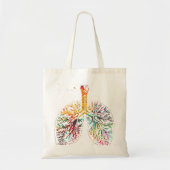 Anatomical Lungs Tote Bag (Voorkant)