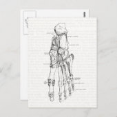  anatomie Art Botten van de voet Briefkaart (Voorkant / Achterkant)