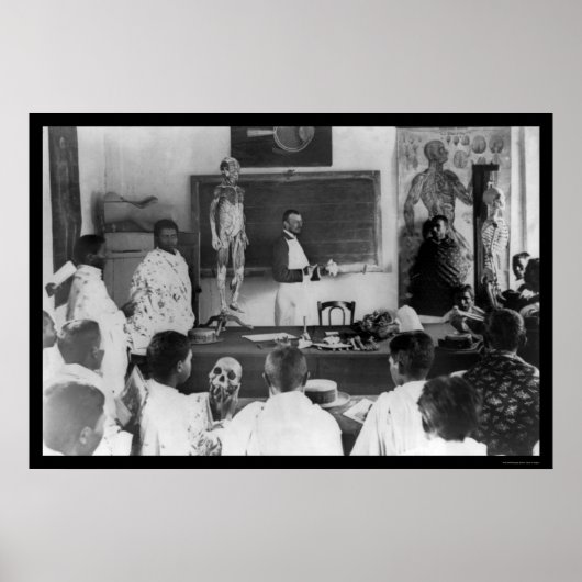 Anatomie Class in Sudan, Afrika 1920 Poster (Voorkant)