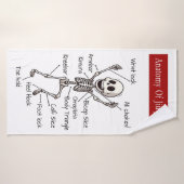 Anatomie De Jiu Jitsu BJJ Skeleton Soumissions Gym (Serviette de bain)