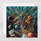 Anatomie de la carte de voeux musicale (Devant / Derrière)