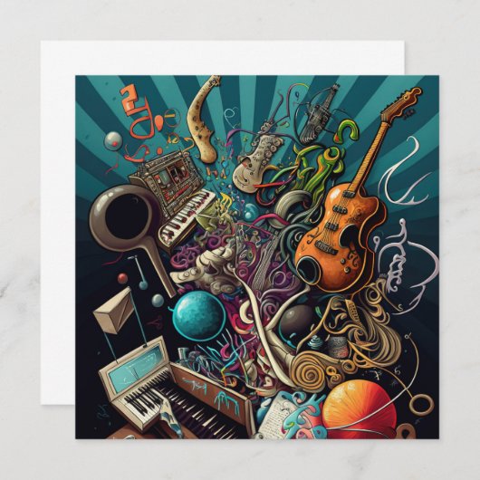 Anatomie de la carte de voeux musicale (Devant / Derrière)