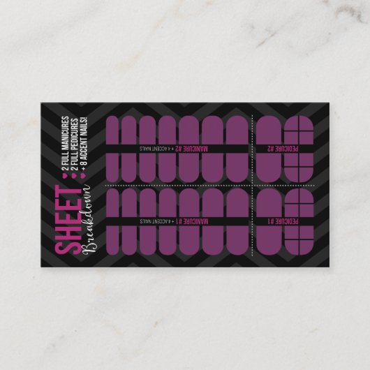 Anatomie de panne de feuille des cartes de visite (Devant)