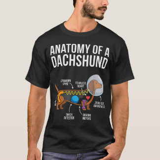 Anatomie Diagramma Teckel T-shirt
