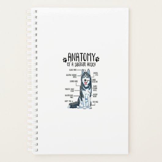 Anatomie drôle Sibérie Husky Amoureux des chiens c (Devant)