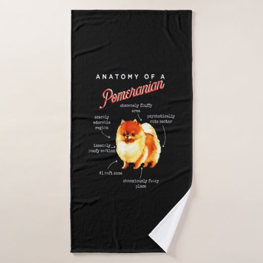 Anatomie D'Un Cadeau Poméranien De Zone Douce (Serviette de bain)