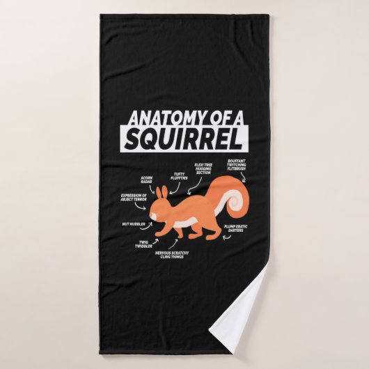 Anatomie D'Un Écureuil (Serviette de bain)