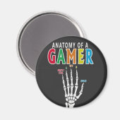 Anatomie D'Un Joueur Squelette Main Drôle Aimant (Recto/Verso)