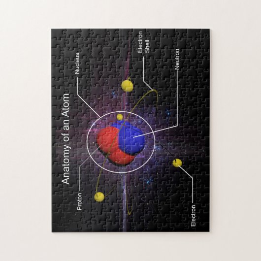 Anatomie d'un puzzle d'atome (Vertical)