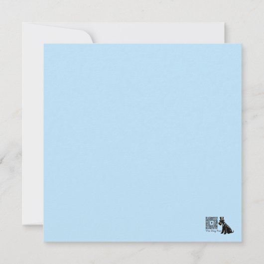 Anatomie d'un Schnauzer Funny Carte pour notes (Dos)