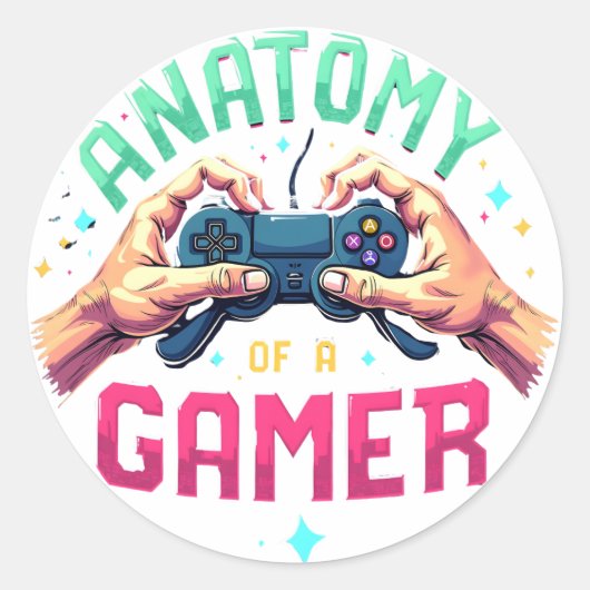 Anatomie d'un sticker Gamer - Retro Gamer Tee (Devant)
