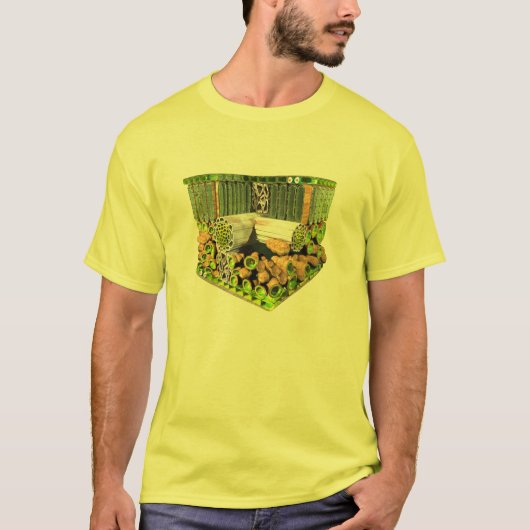 Anatomie d'un T-shirt de feuille de plante (Devant)