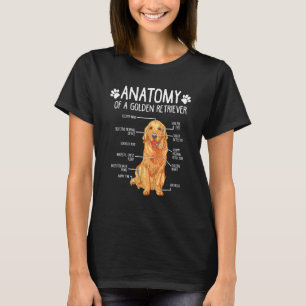 Anatomie Gouden Retriever Hond T-shirt
