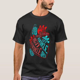 Anatomie Hart Aorta Aderen Arts Verpleegkundige Ca T-shirt