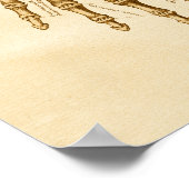  anatomie Illustratie hand-pols Botten Poster (Hoek)