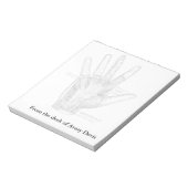  anatomie Kunst Het palm van de hand Notitieblok (Gedraaid)