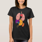Anatomie Physiology Heart Lungs Vital Organs Illus T-shirt (Voorkant)