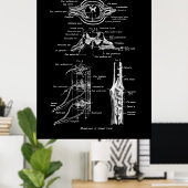 Anatomie Poster van de ruggenmerg (Thuiskantoor)