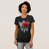  anatomie | Ribben met Bloemen T-shirt (Voorkant volledig)