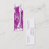  anatomie | Rugspieren | Paars Mini Visitekaartje (Voorkant / Achterkant)
