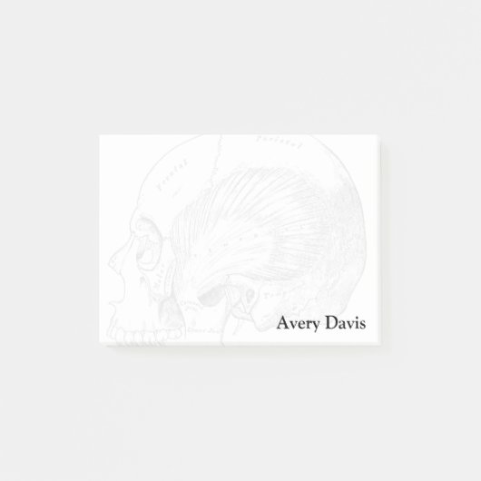 anatomie Tekening van de menselijke Temporele Spi Post-it® Notes (Voorkant)