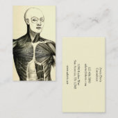  anatomie | Torso (circa 1852) Visitekaartje (Voorkant / Achterkant)