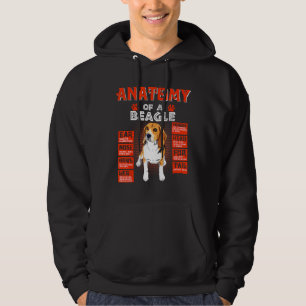 Anatomie van Beagle Dogs Hoodie