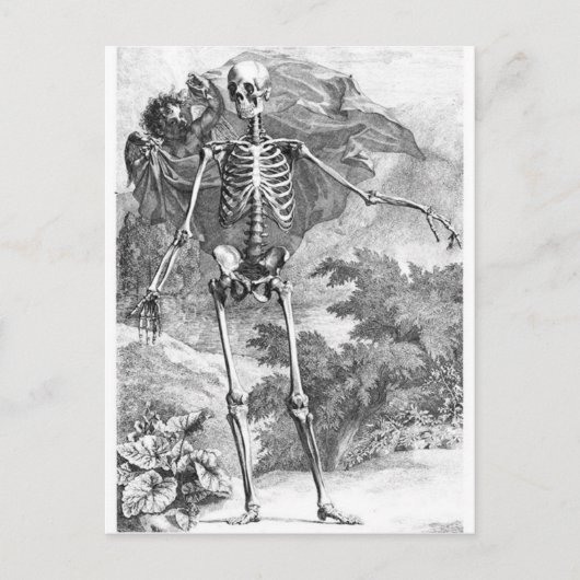 Anatomie van briefkaart van   van de  van de doden (Voorkant)