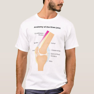 Anatomie van de knie t-shirt