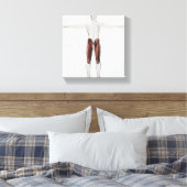 Anatomie van de mannetjes, voorzijde 4 canvas afdruk (Insitu (Slaapkamer))
