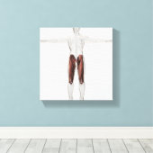 Anatomie van de mannetjes, voorzijde 4 canvas afdruk (Insitu (Houten vloer))