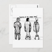 Anatomie van de stadsleiding briefkaart (Voorkant / Achterkant)