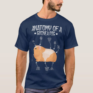 Anatomie van de varkensstapel Pig Funny Cute Pet T-shirt