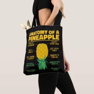 Anatomie van een ananas Grappige ananas liefhebber Draagtas