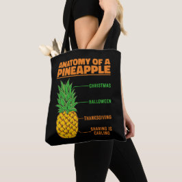 Anatomie van een ananas houdt van Feestdagen Famil Draagtas