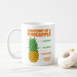 Anatomie van een ananas houdt van Feestdagen Famil Koffiemok