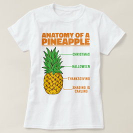 Anatomie van een ananas houdt van Feestdagen Famil T-shirt