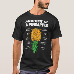 Anatomie van een ananas swinger Grappige Mannen Vr T-shirt