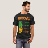 Anatomie van een ananasliefhebbers vakantie famili t-shirt (Voorkant volledig)