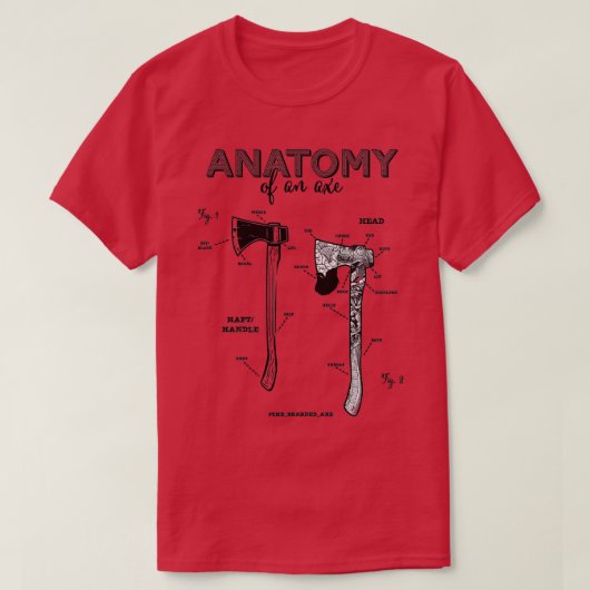 Anatomie van een Ax T-shirt (Design voorkant)