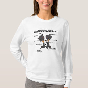 Anatomie van een bergachtige hond van de bergen t-shirt