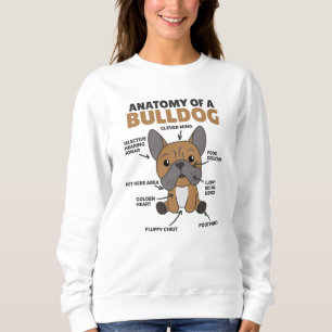 Anatomie van een bulledog Honden grappige papaver Trui